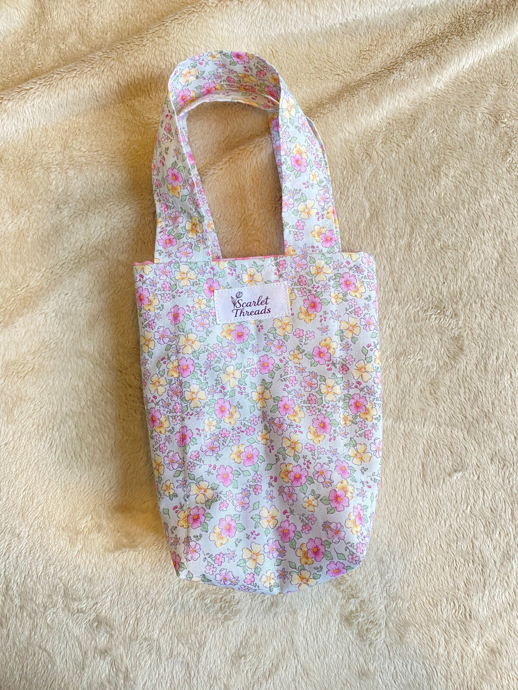 Mini tote bag - Pretty Peonies