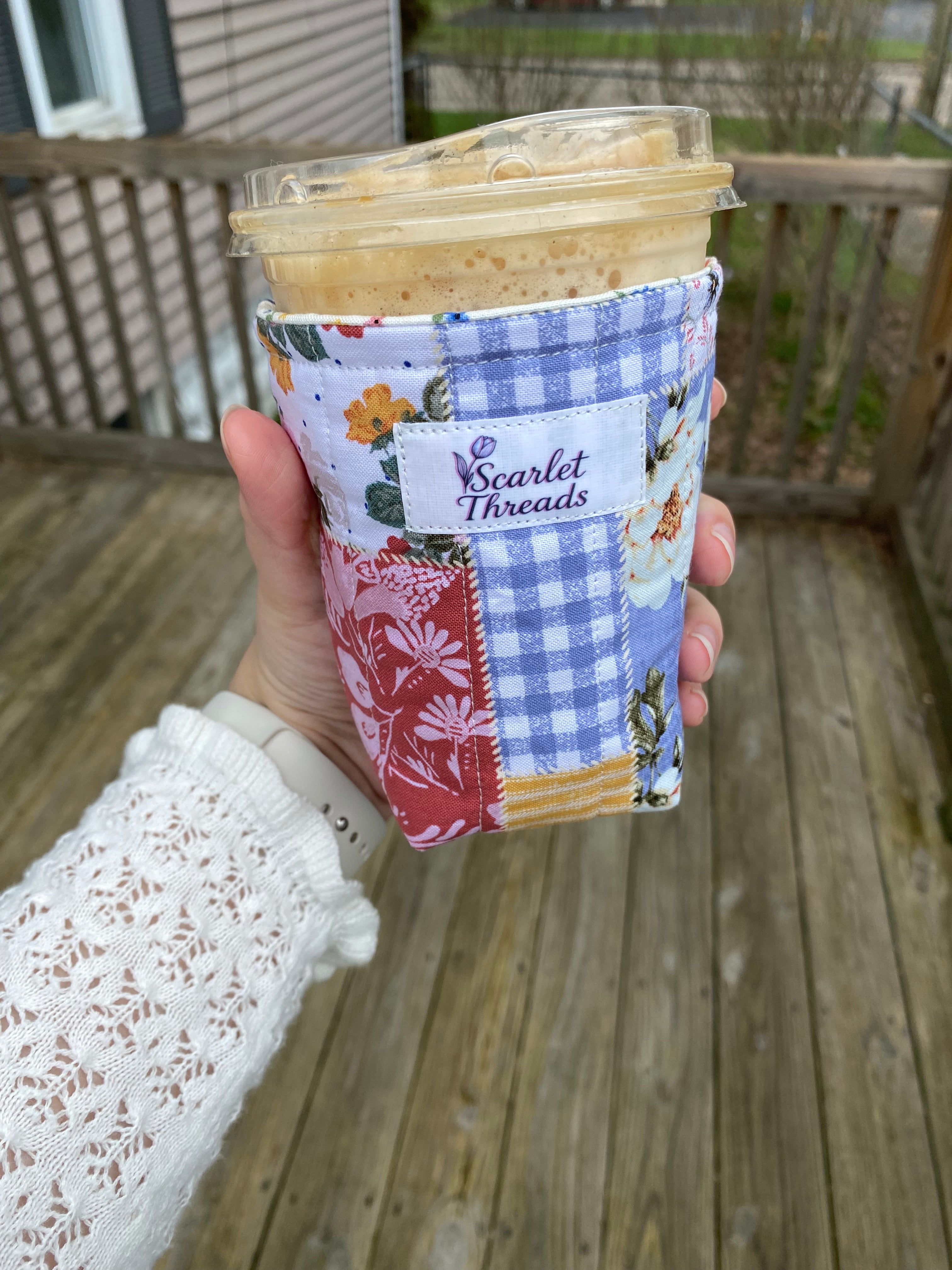 Cup Coozie - Prairie Patchwork