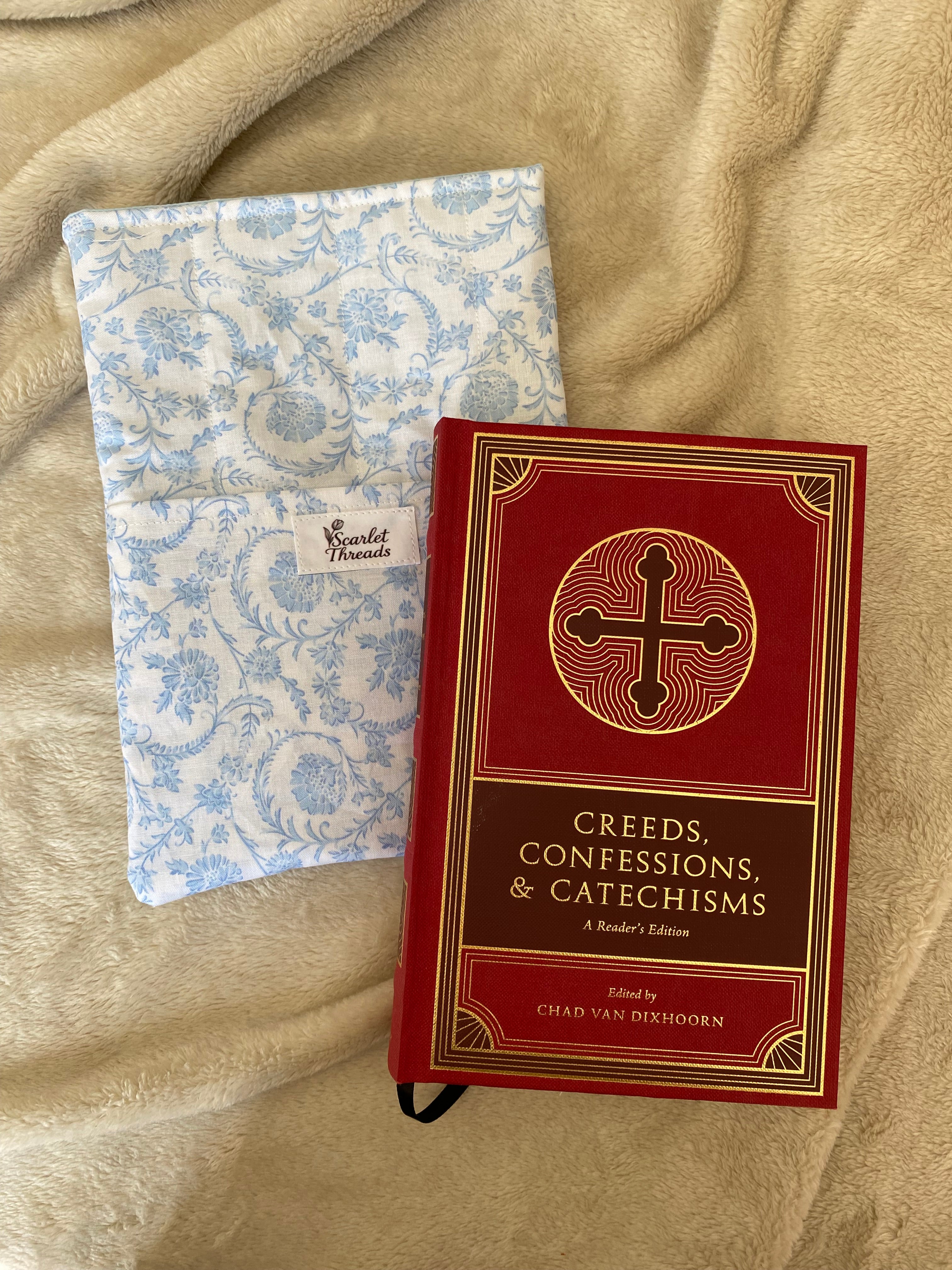 Book/E-reader Sleeve - Vintage Blue