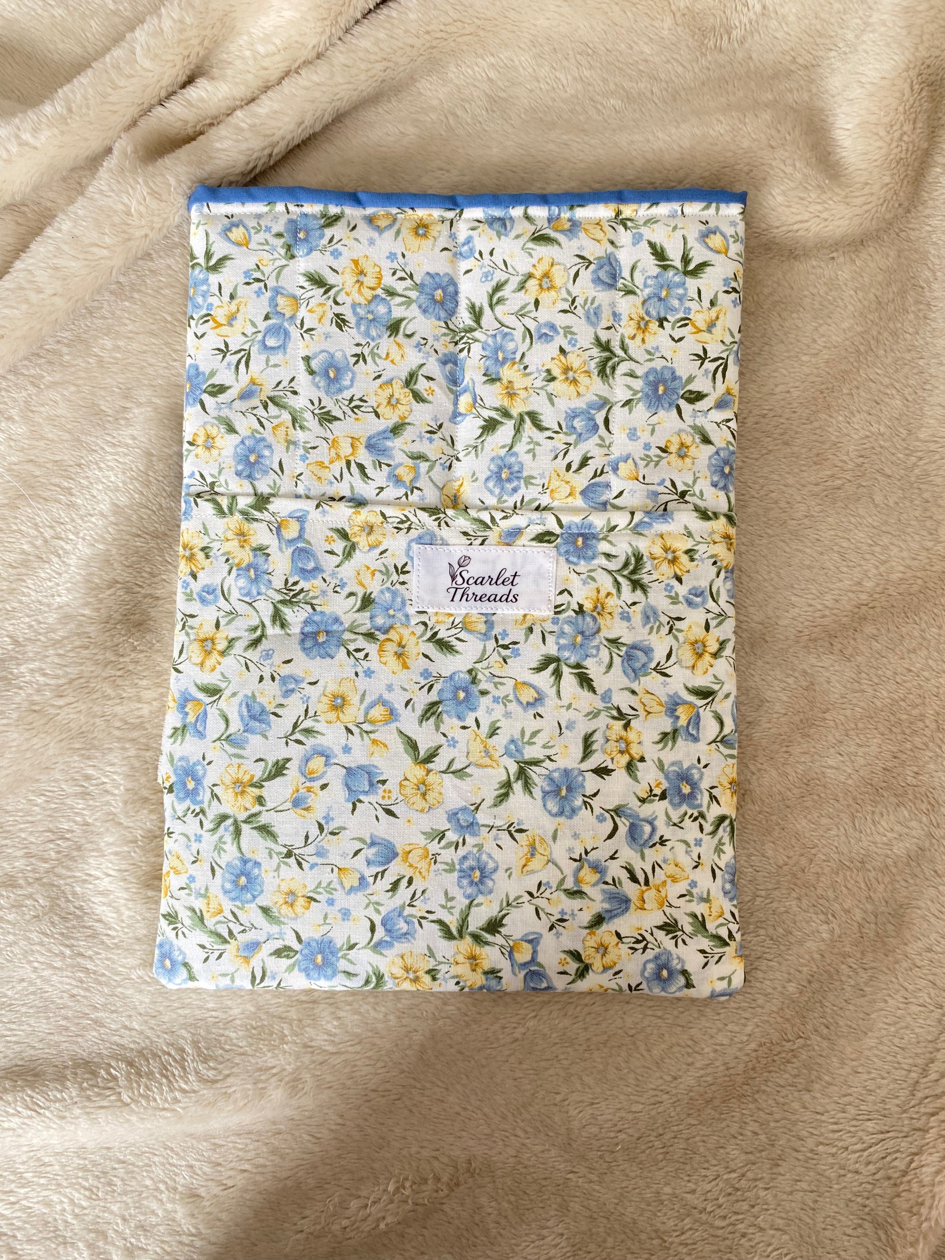 Book/E-reader Sleeve - Bluebell Fields