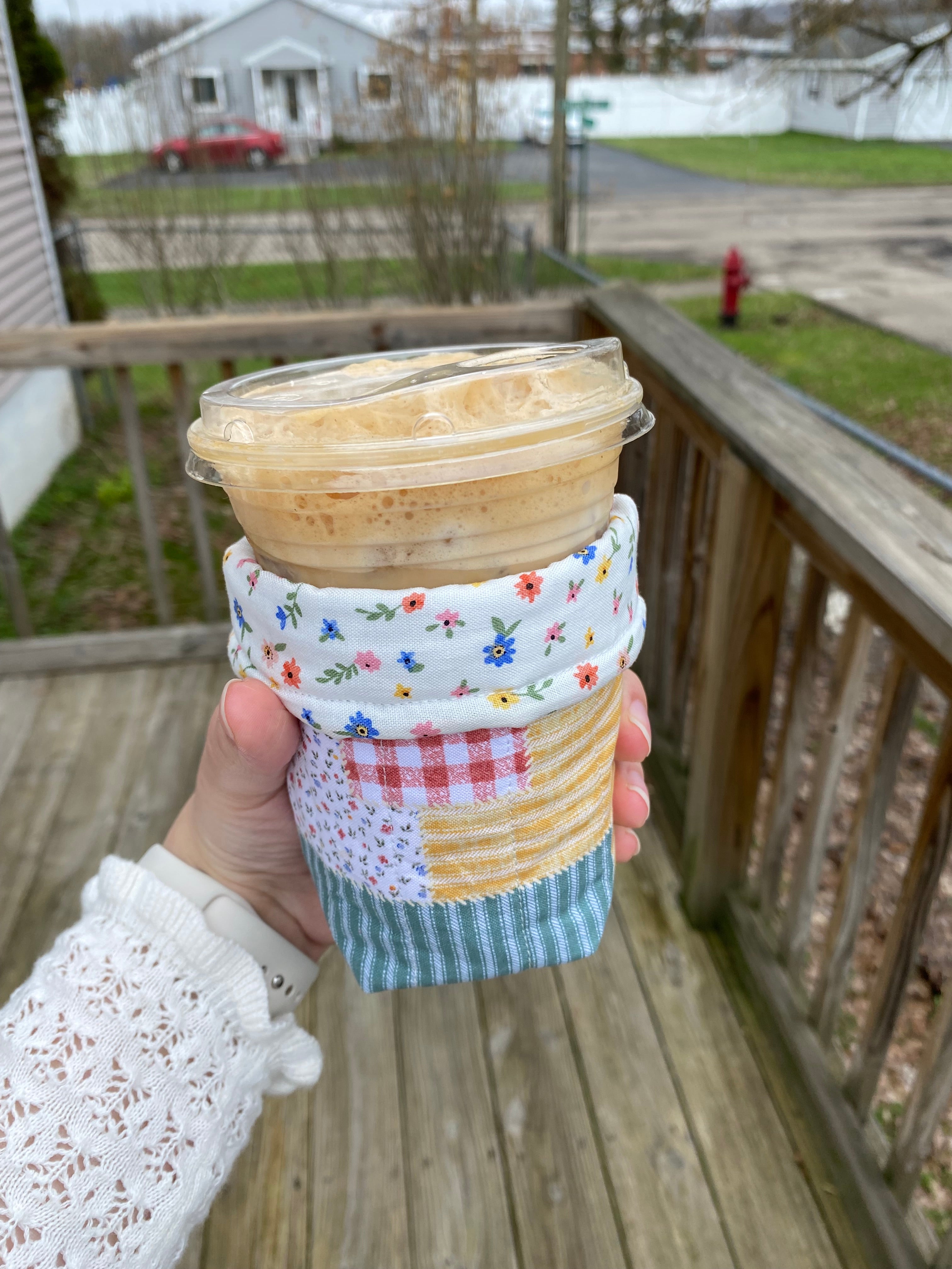 Cup Coozie - Prairie Patchwork