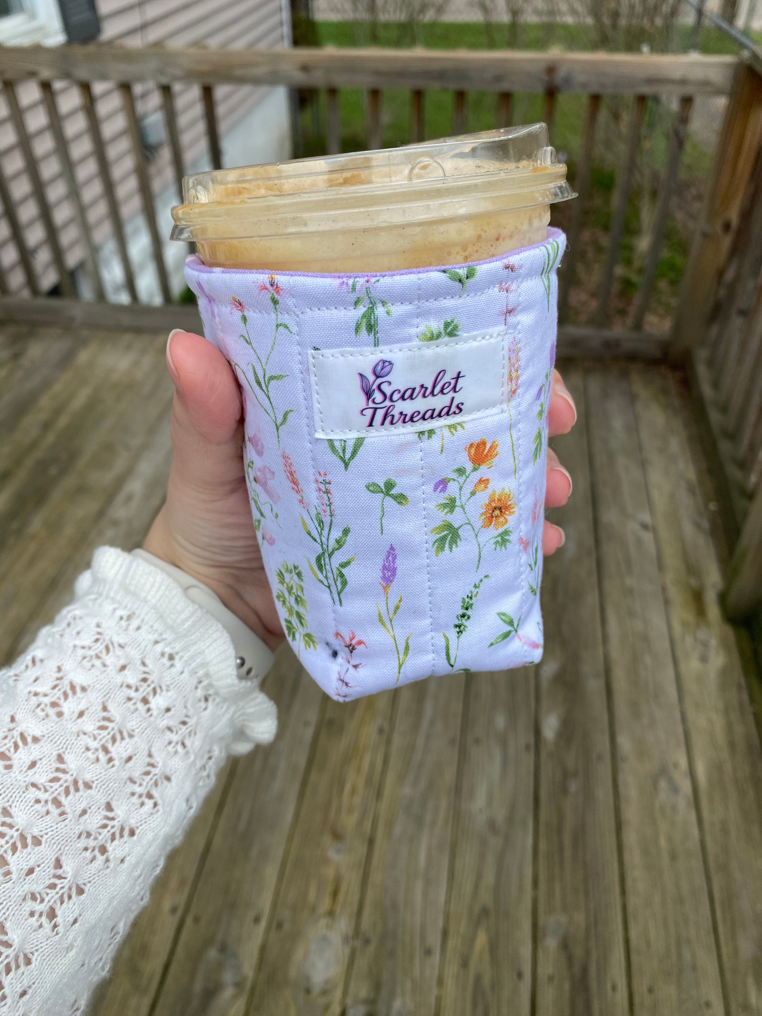 Cup Coozie - Whimsical Wildflowers