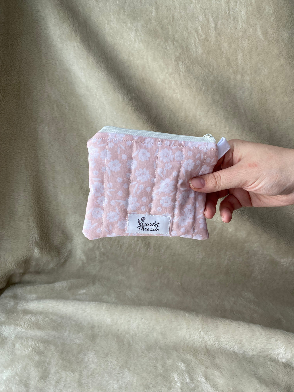 Keychain Wallet - Blush Meadows