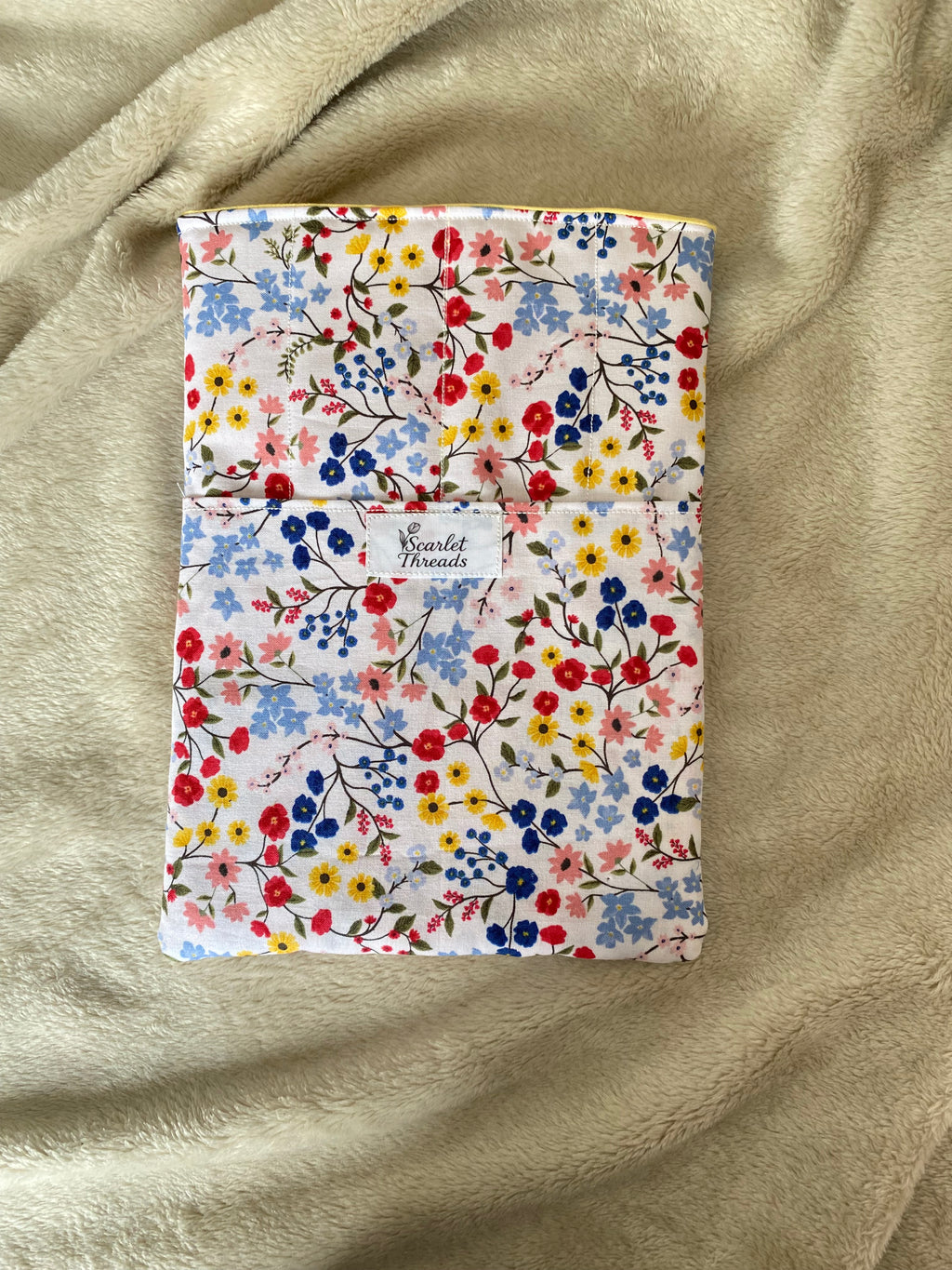 Book/E-reader Sleeve - Summer Wildflower