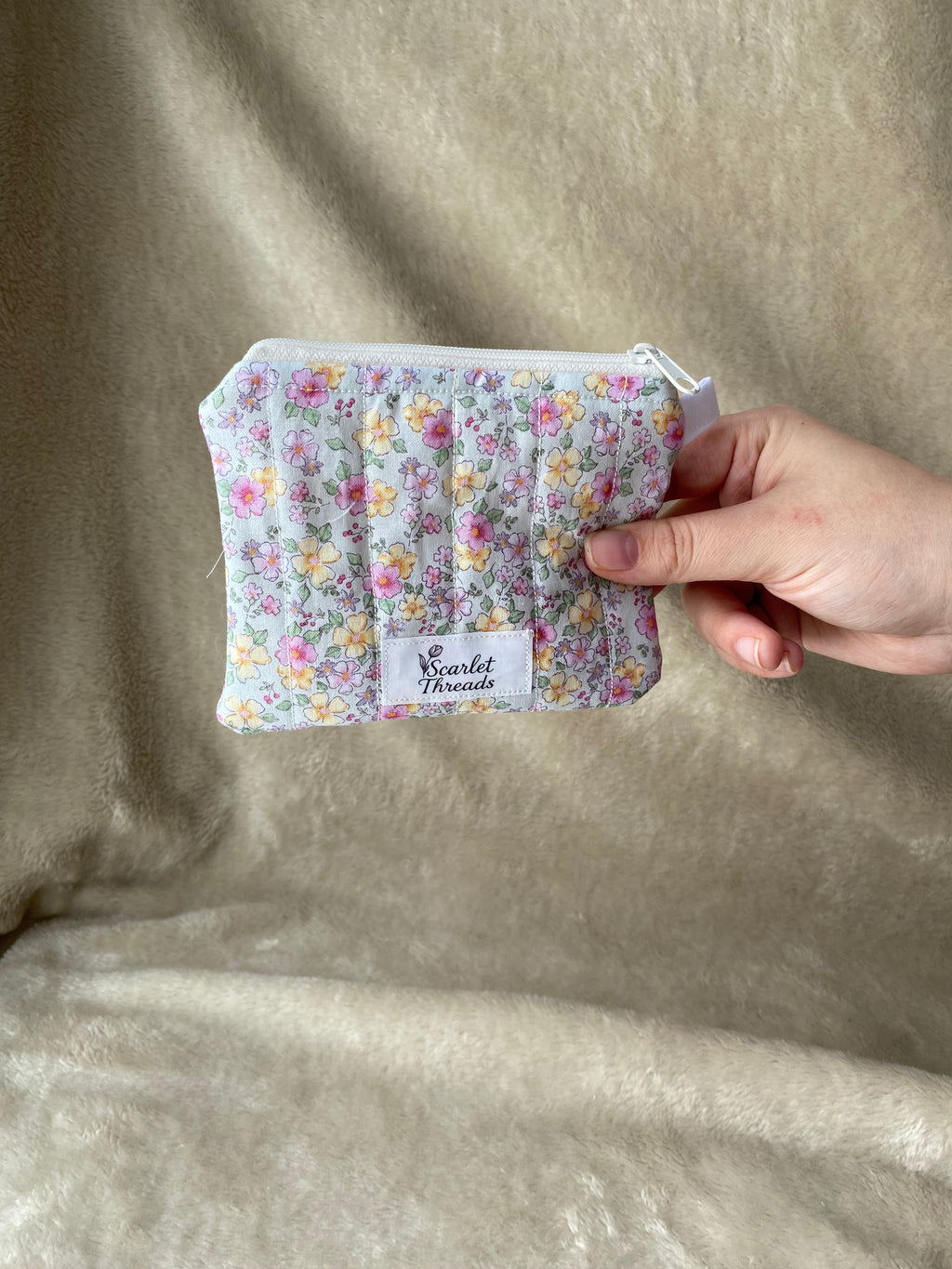 Keychain Wallet - Pretty Peonies