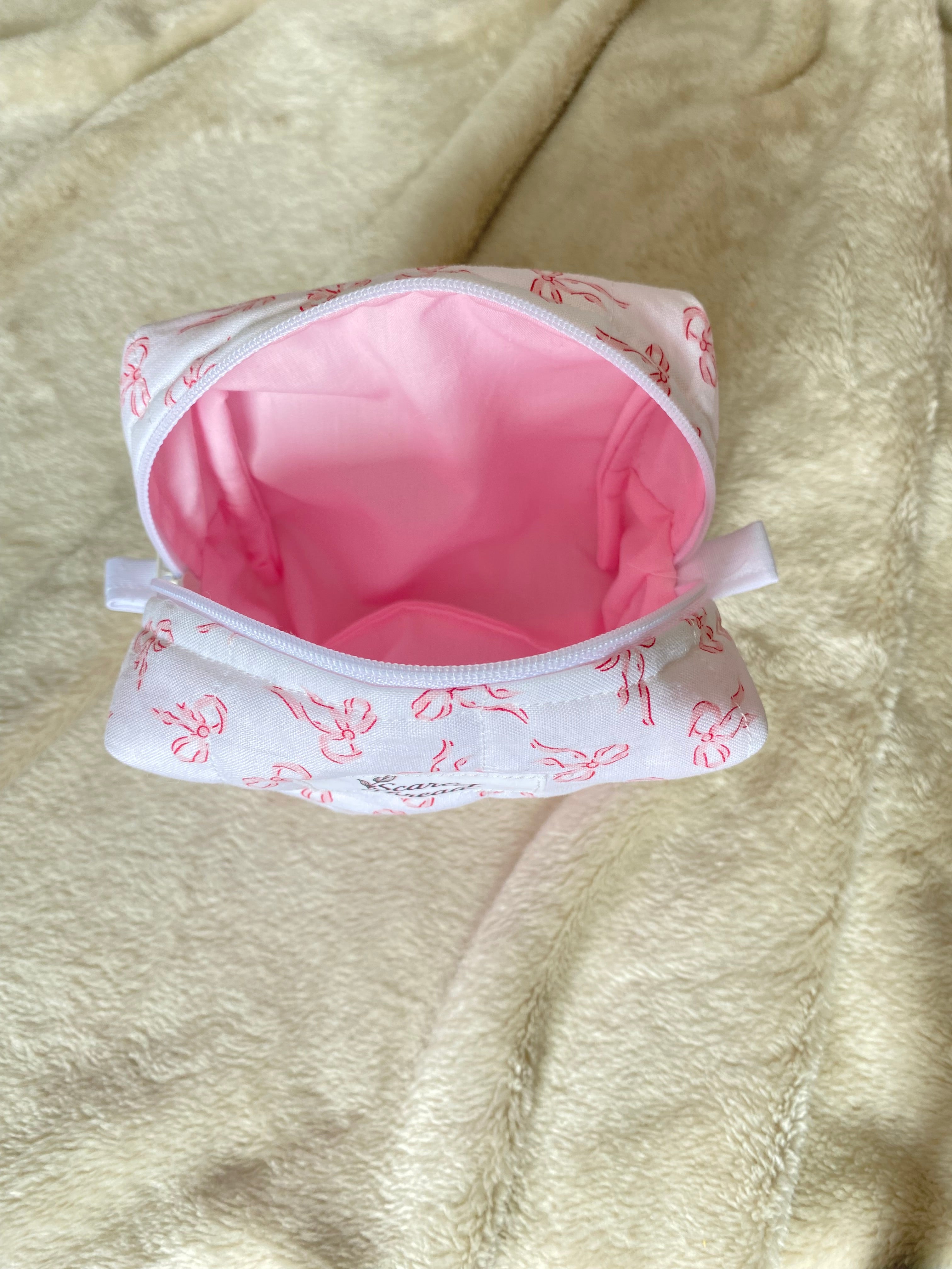 Mini Makeup Bag - Ballerina Bows