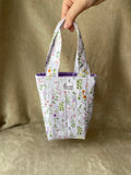 Mini tote bag - Whimsical Wildflower