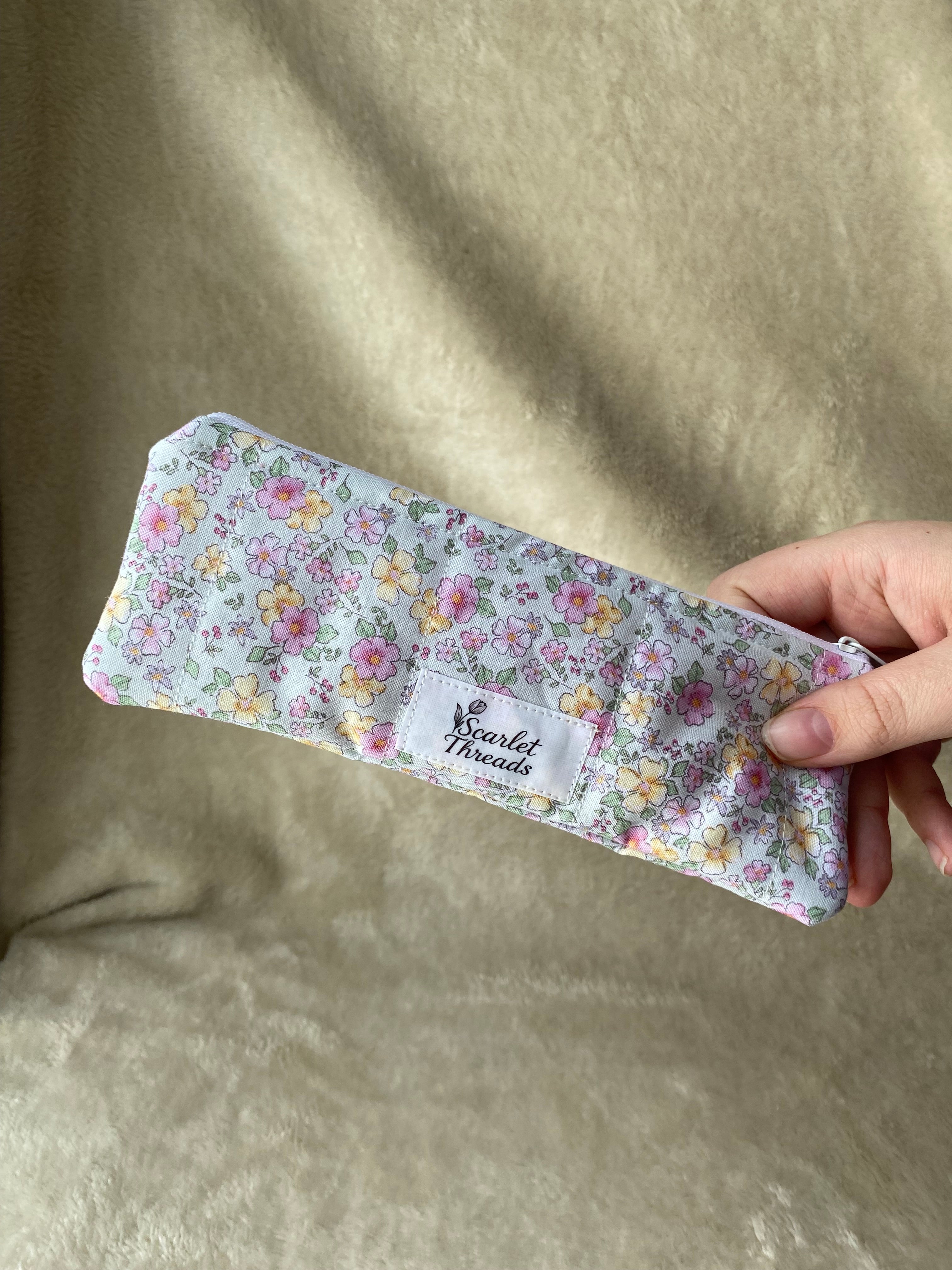 Pencil Case - Pretty Peonies