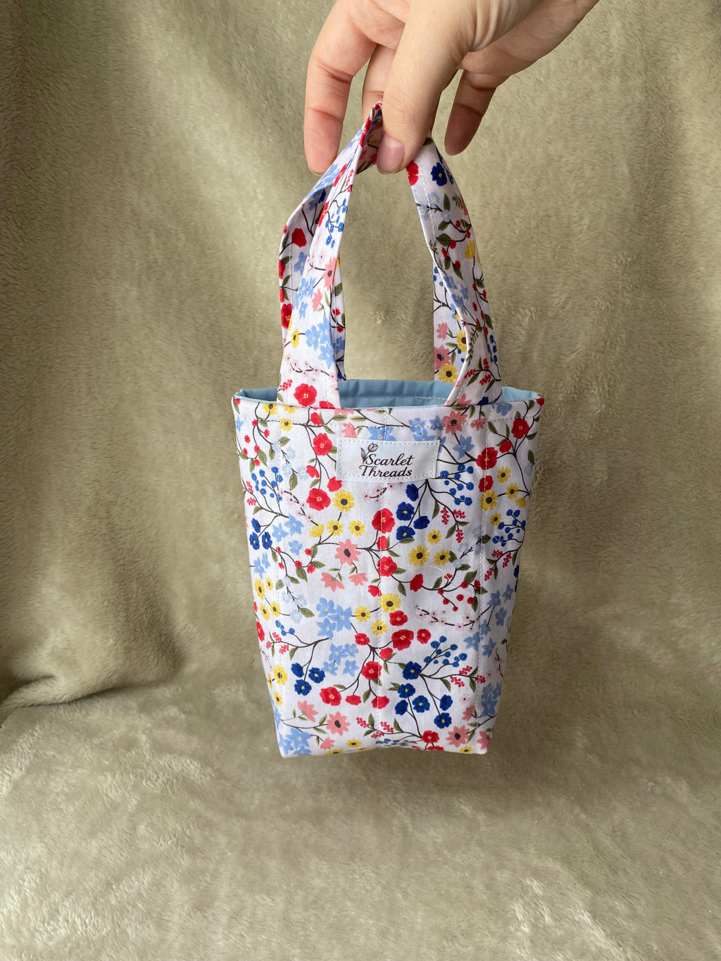 Mini tote bag - Summer Wildflower