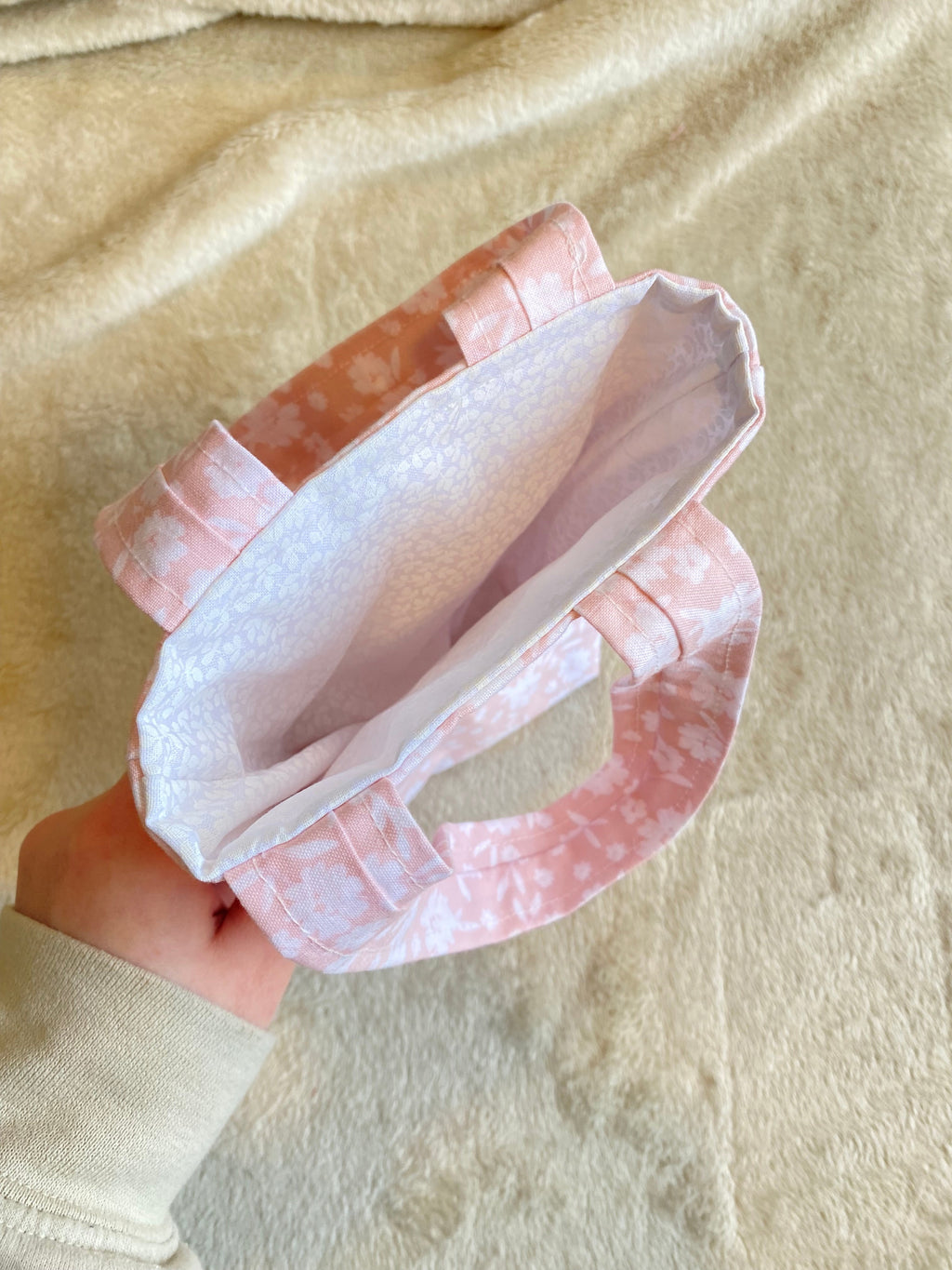 Mini tote bag - Blush Meadows