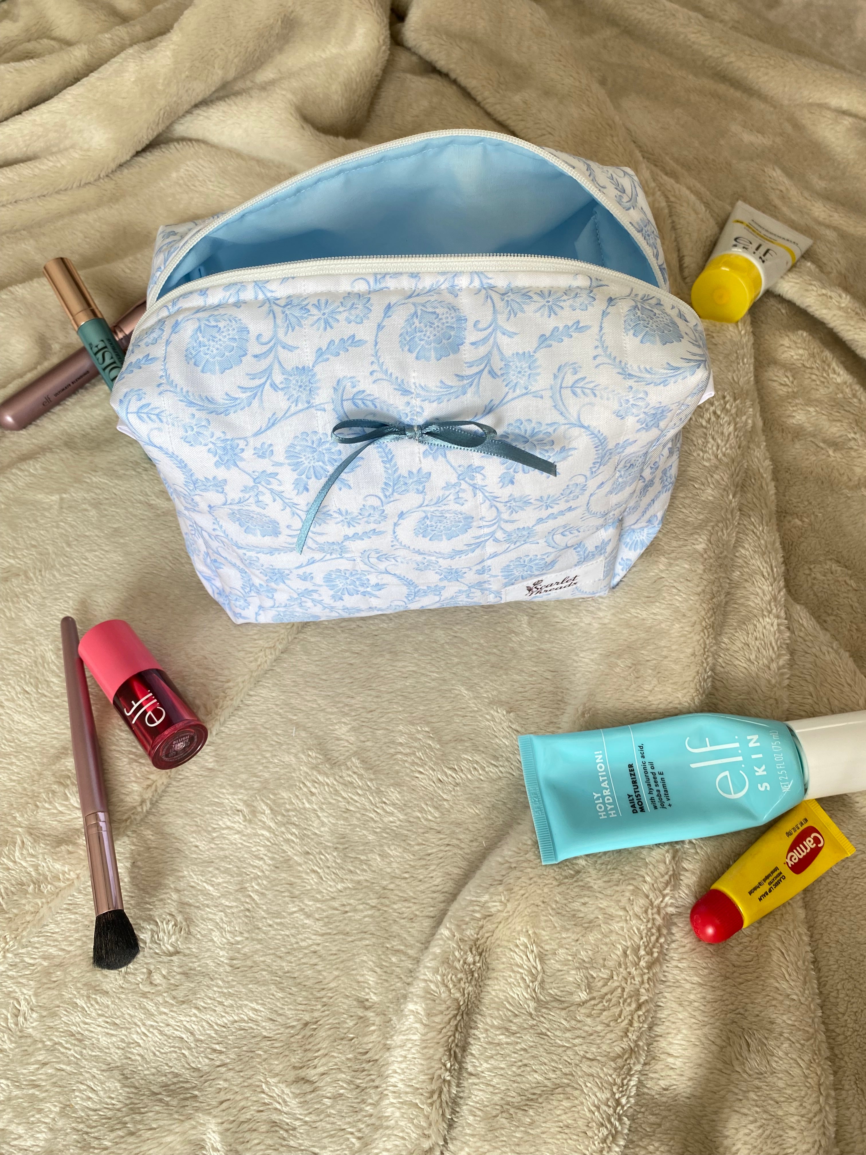 Makeup Bag - Vintage Blue