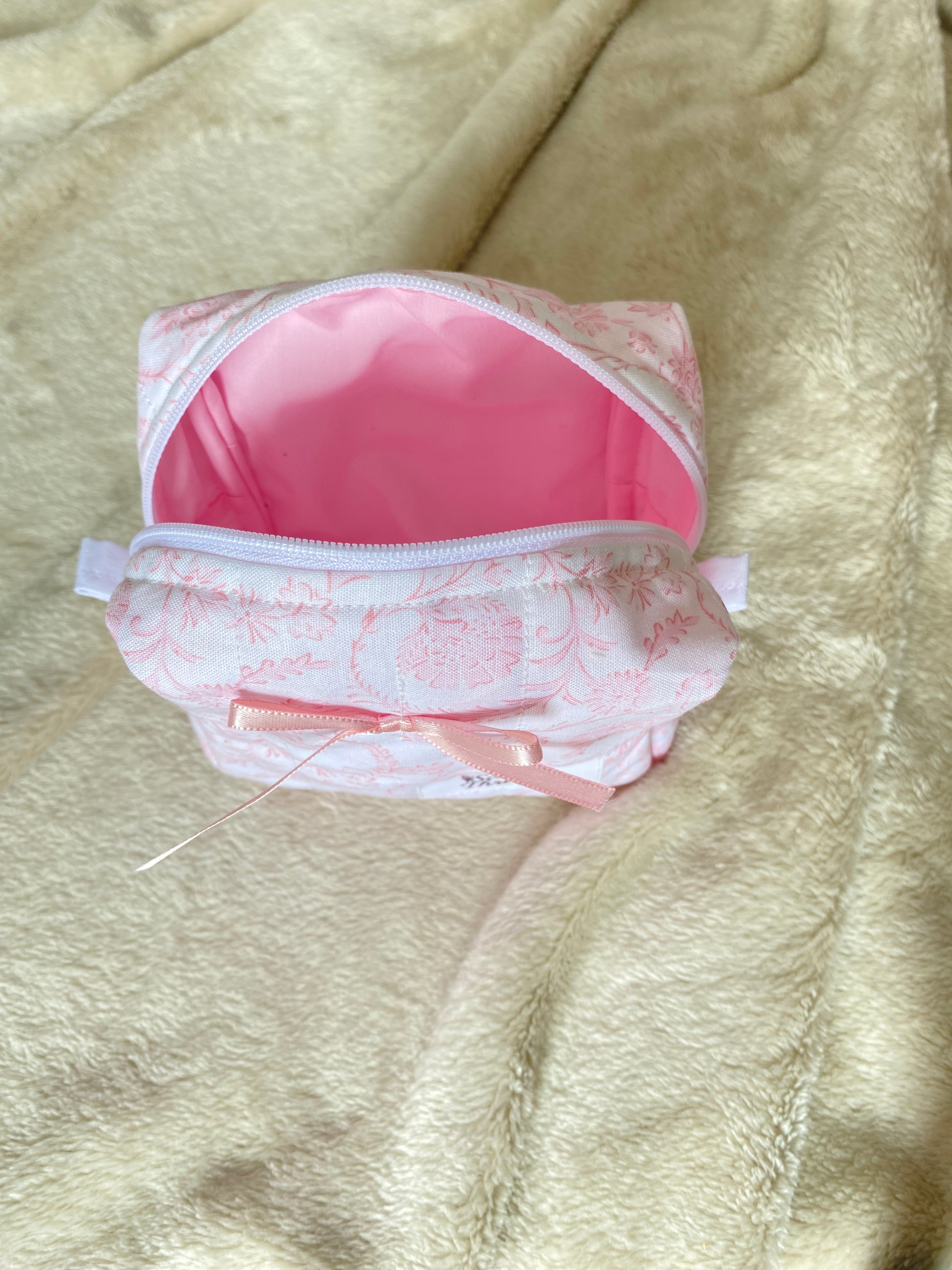 Mini Makeup Bag - Vintage Pink