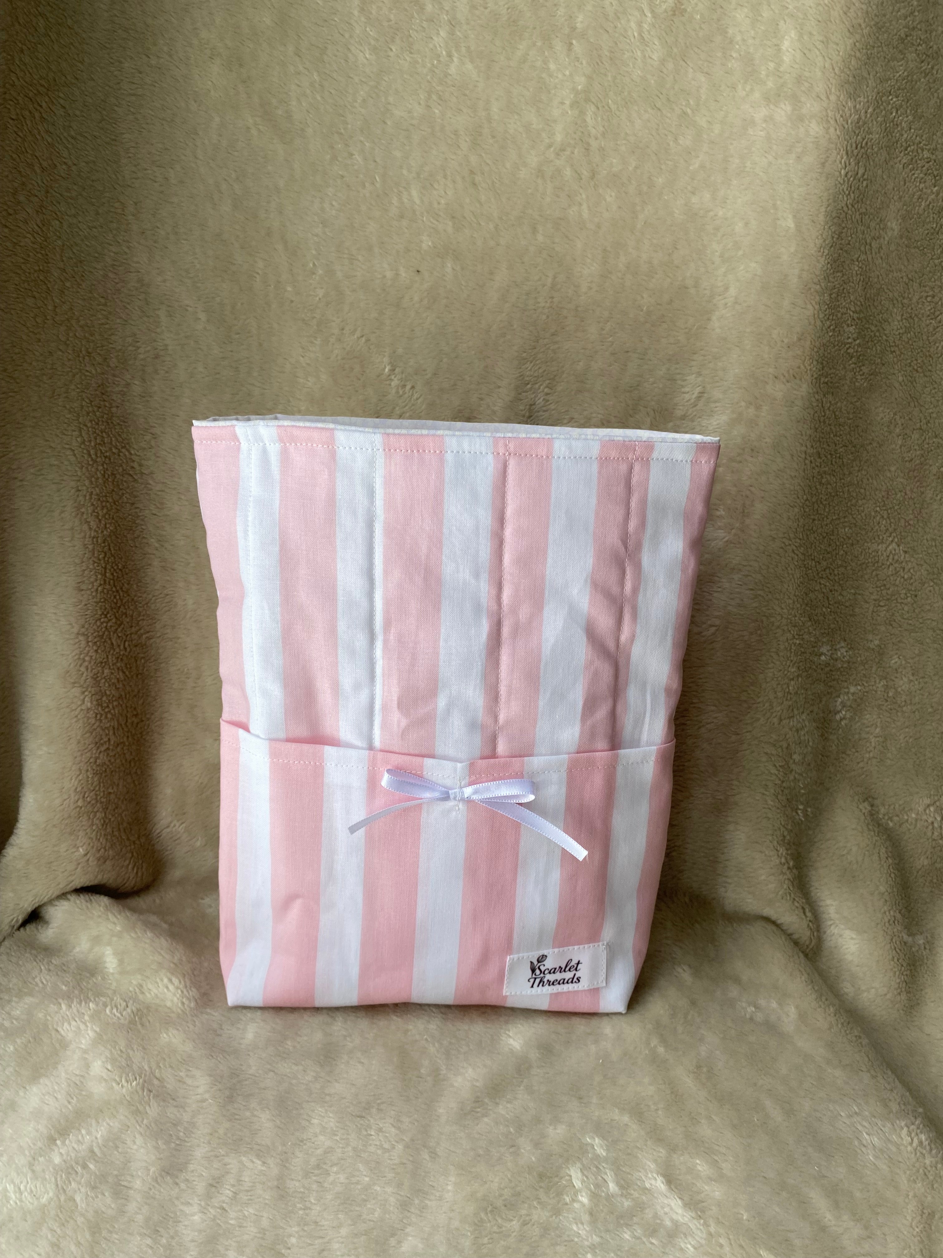 Bible Sleeve - Pink + White Stripes