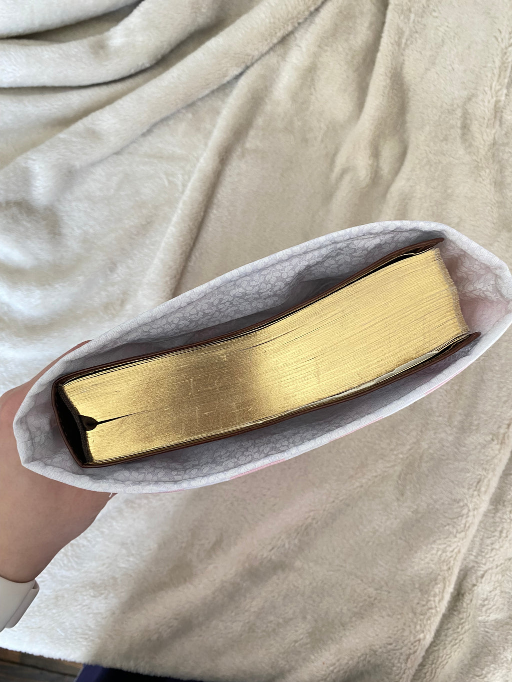 Bible Sleeve - Pink + White Stripes