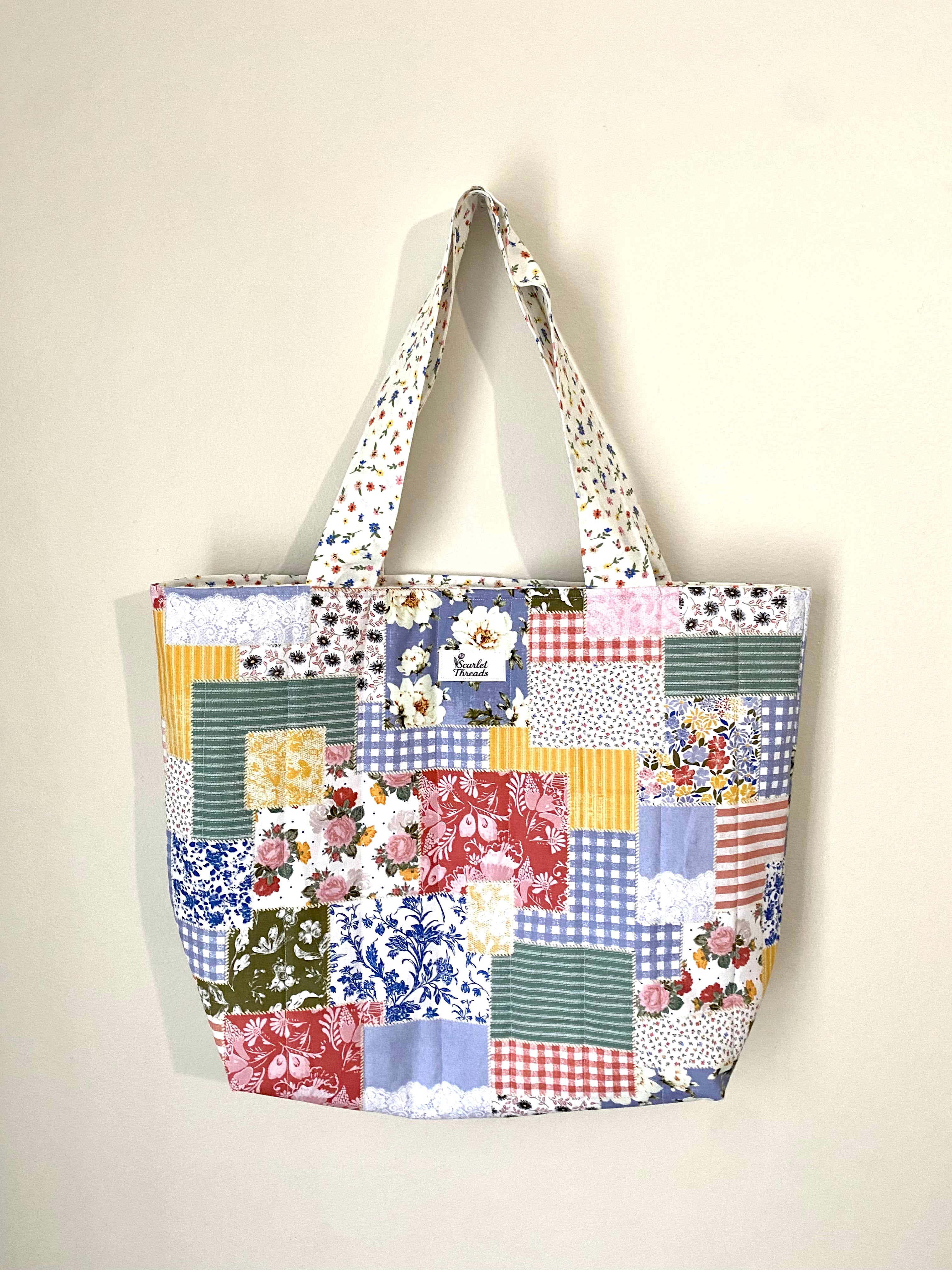 Medium Tote - Prairie Patchwork