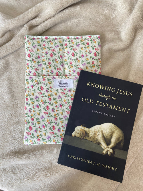 Book/E-reader Sleeve - Cottage Blossoms