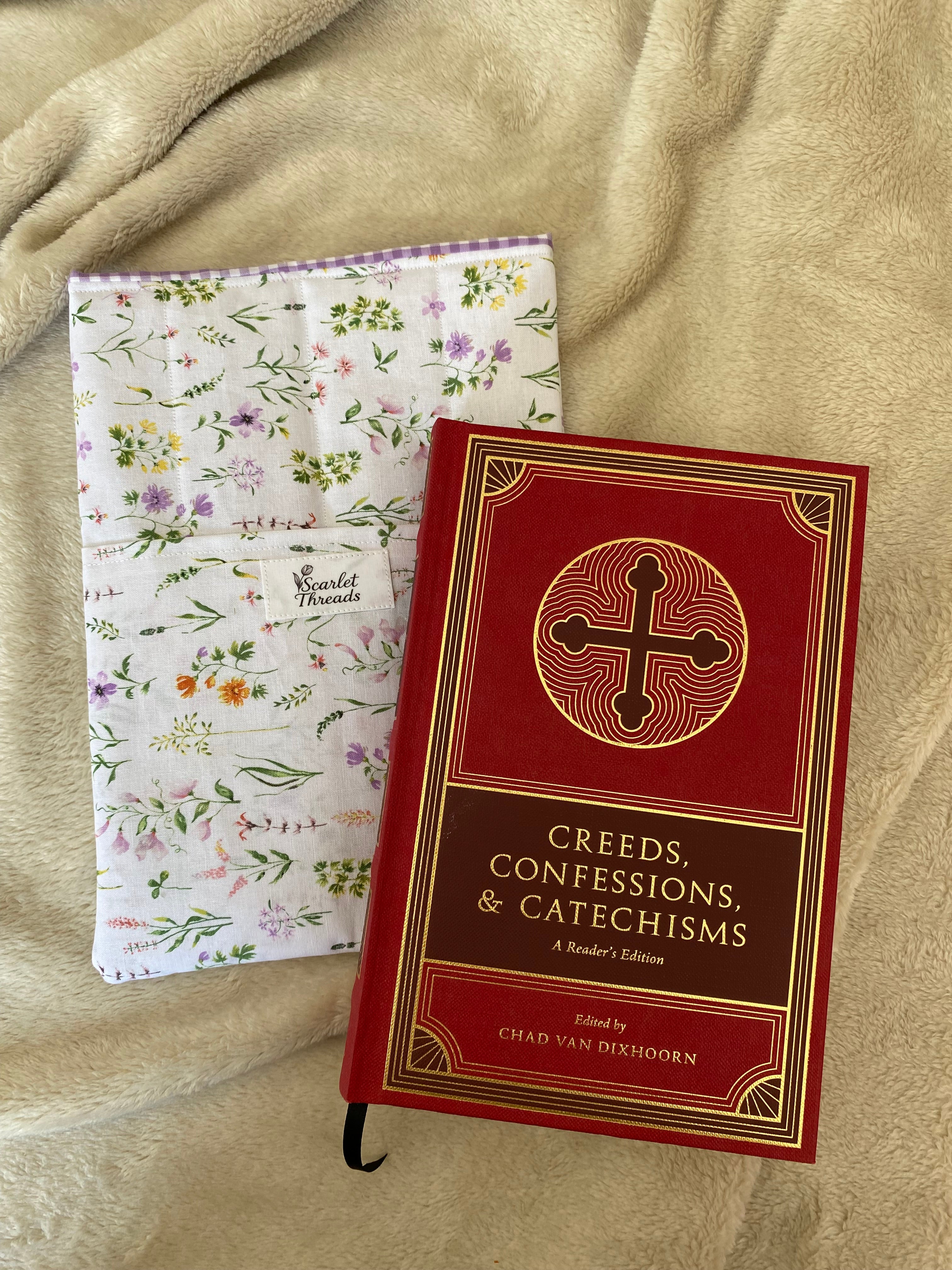 Book/E-reader Sleeve - Whimsical Wildflowers