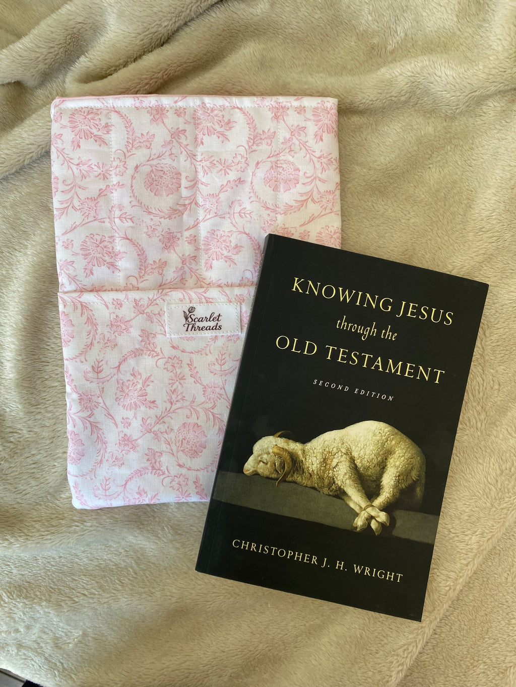 Book/E-reader Sleeve - Vintage Pink