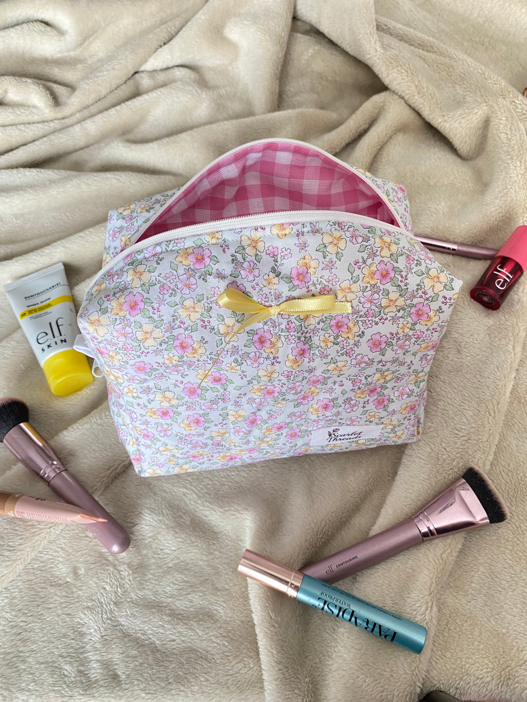 Makeup Bag - Pretty Peonies