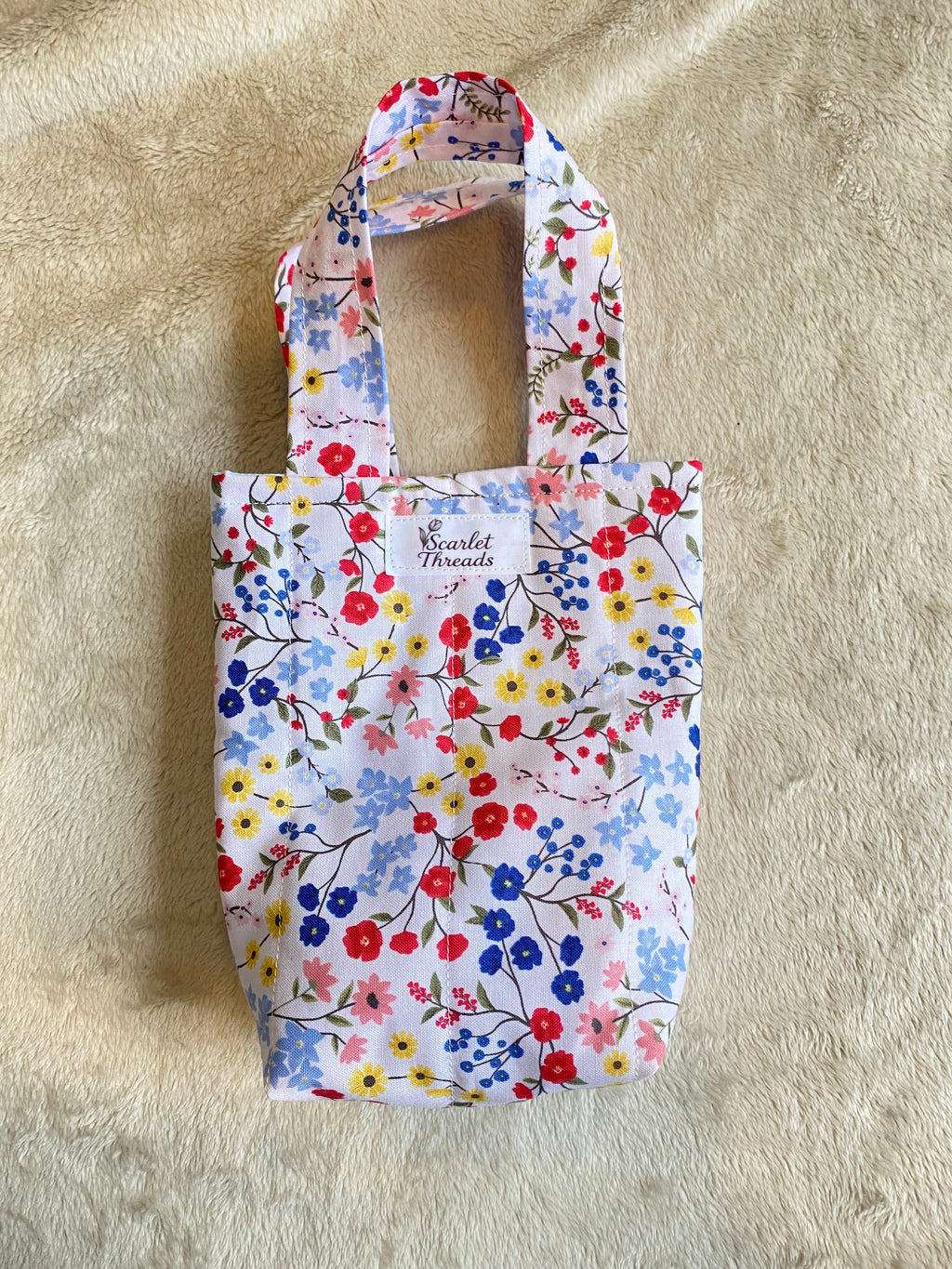 Mini tote bag - Summer Wildflower