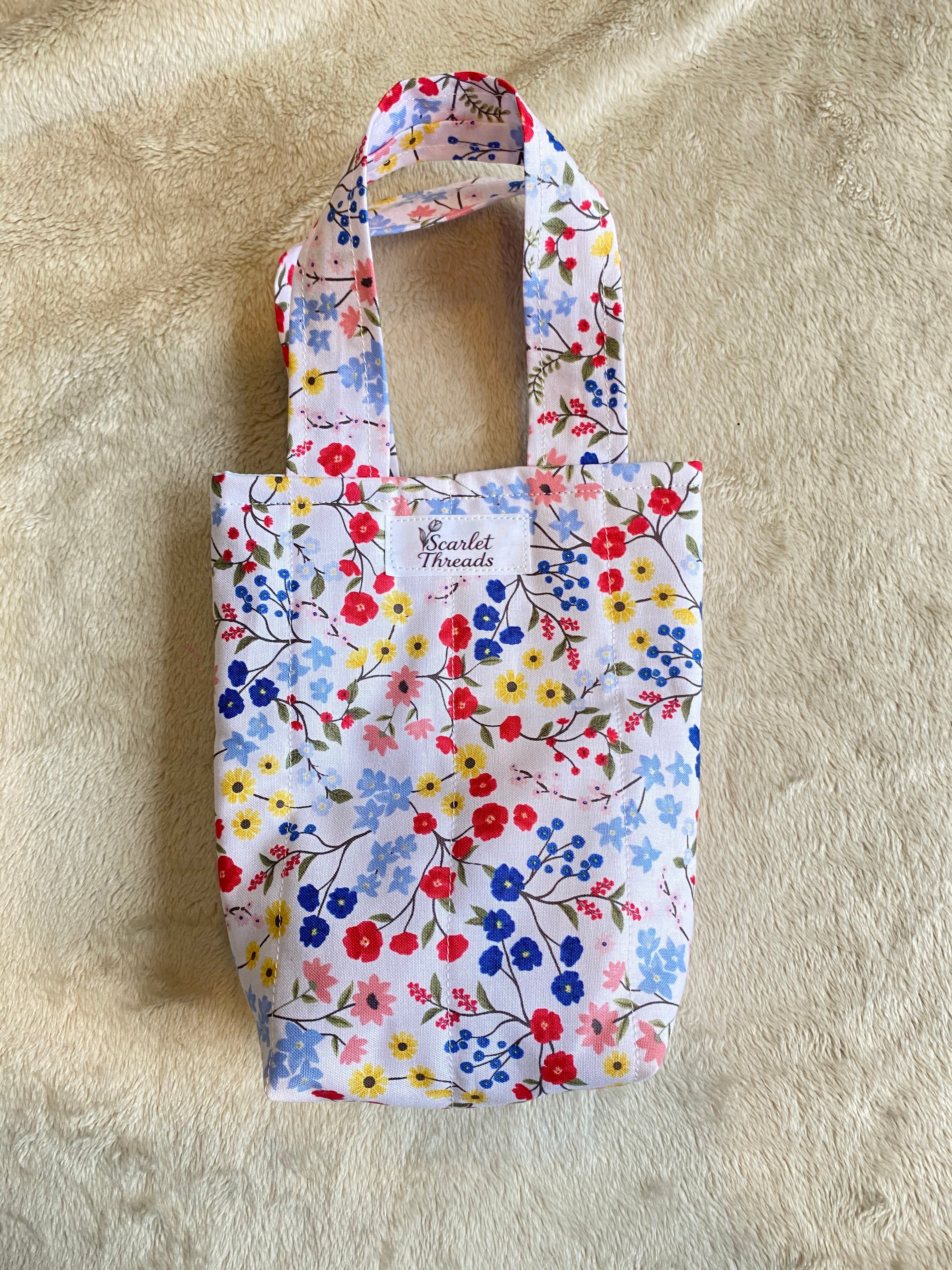Mini tote bag - Summer Wildflower