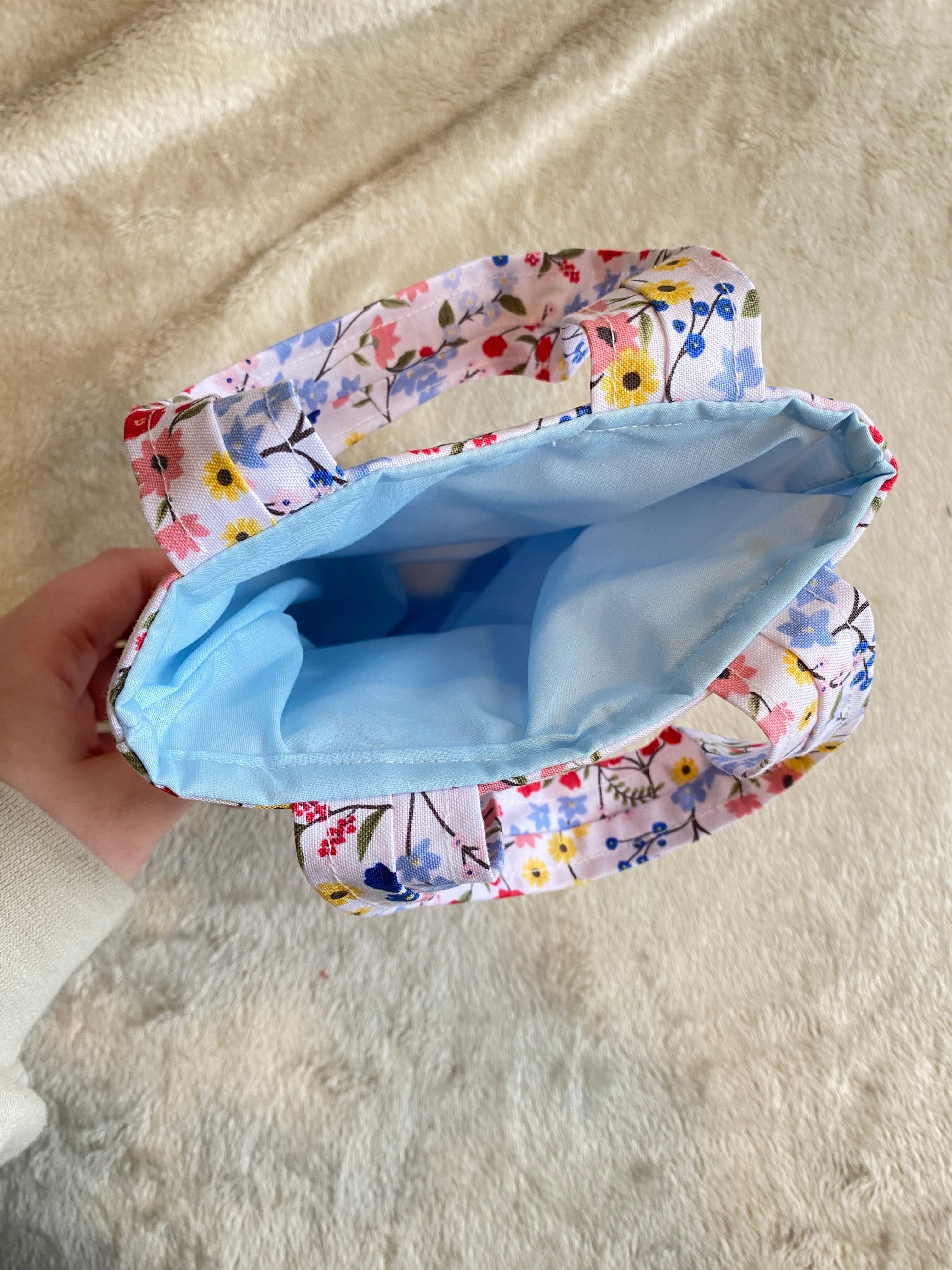 Mini tote bag - Summer Wildflower