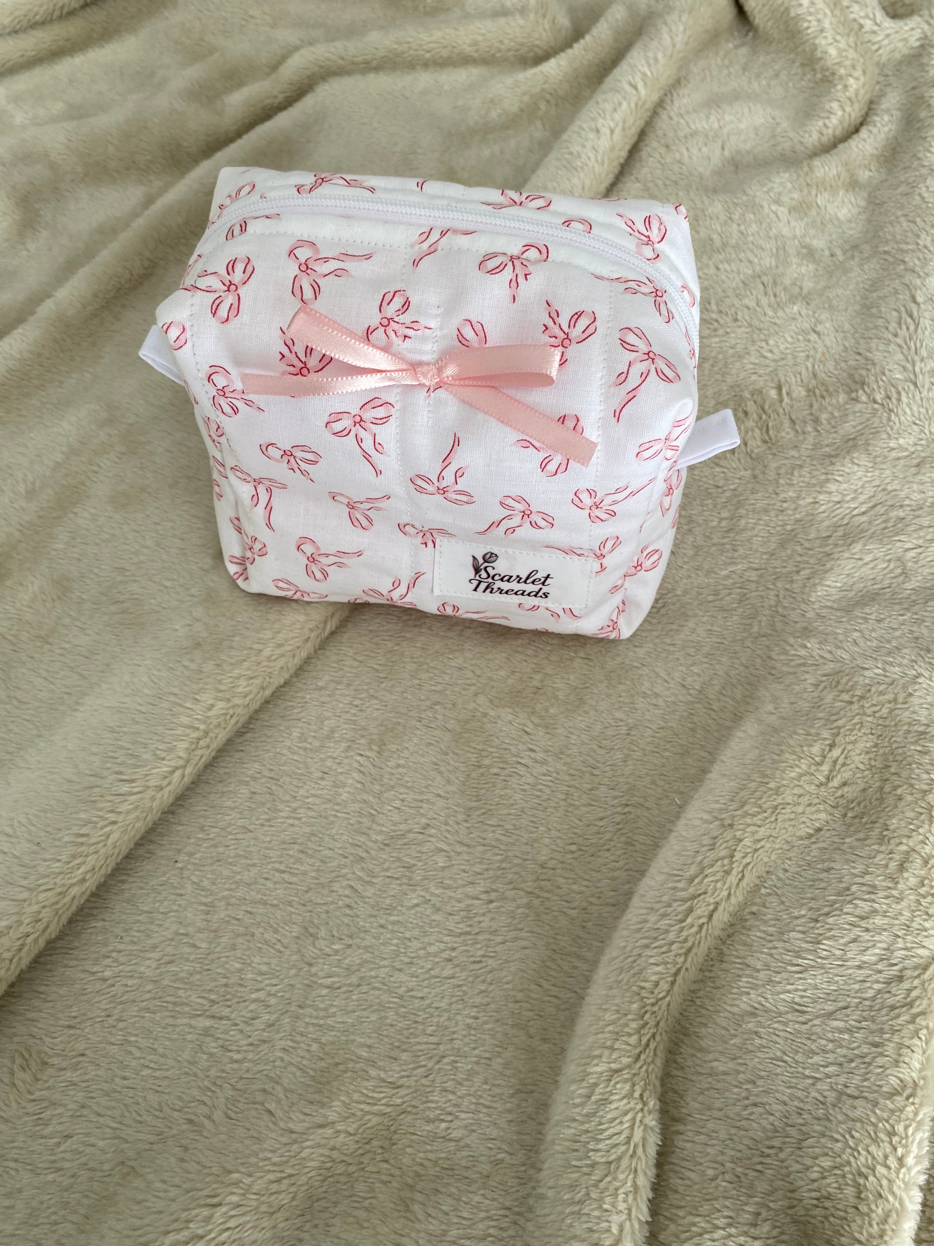 Mini Makeup Bag - Ballerina Bows