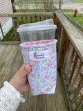 Cup Coozie - Pretty Peonies