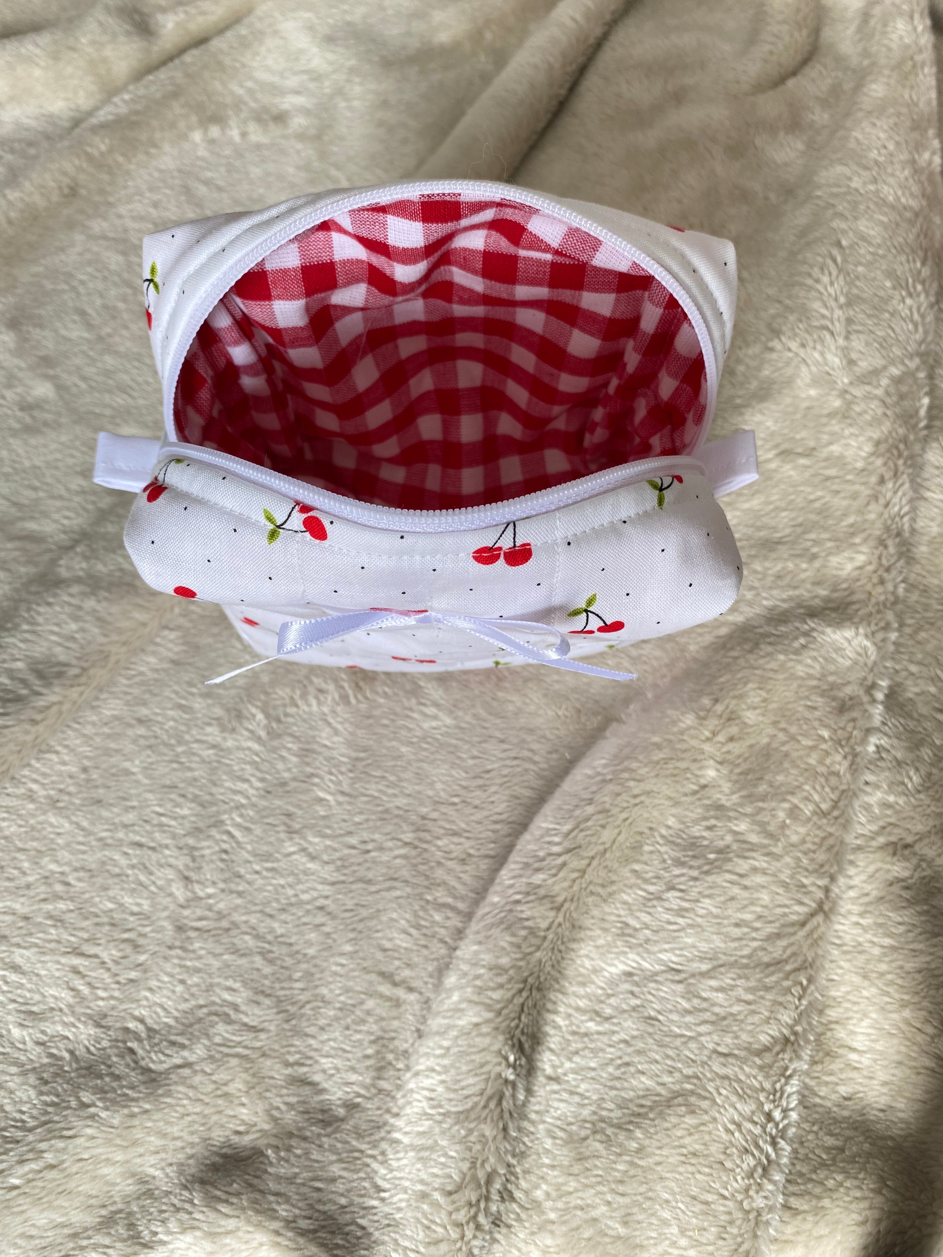 Mini Makeup Bag - Cherry Picnic