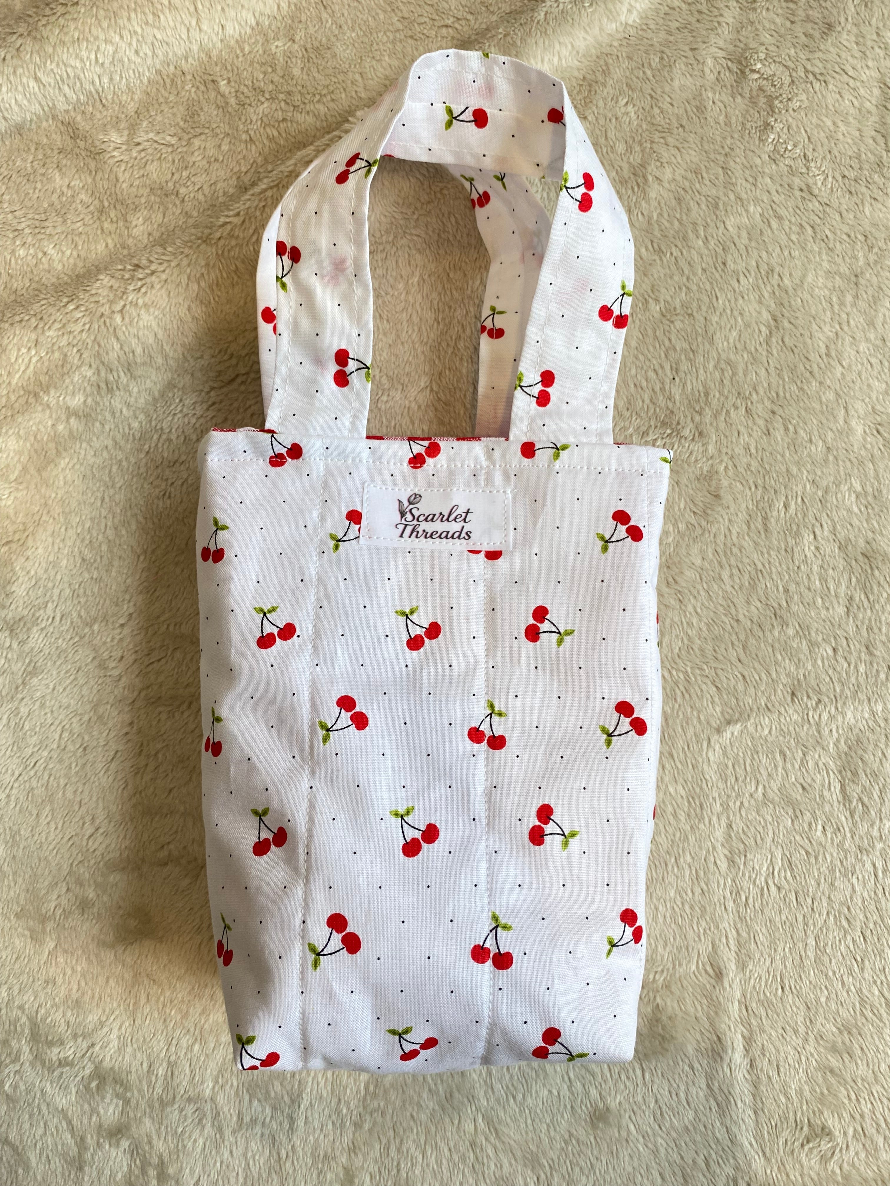 Mini tote bag - Cherry Picnic