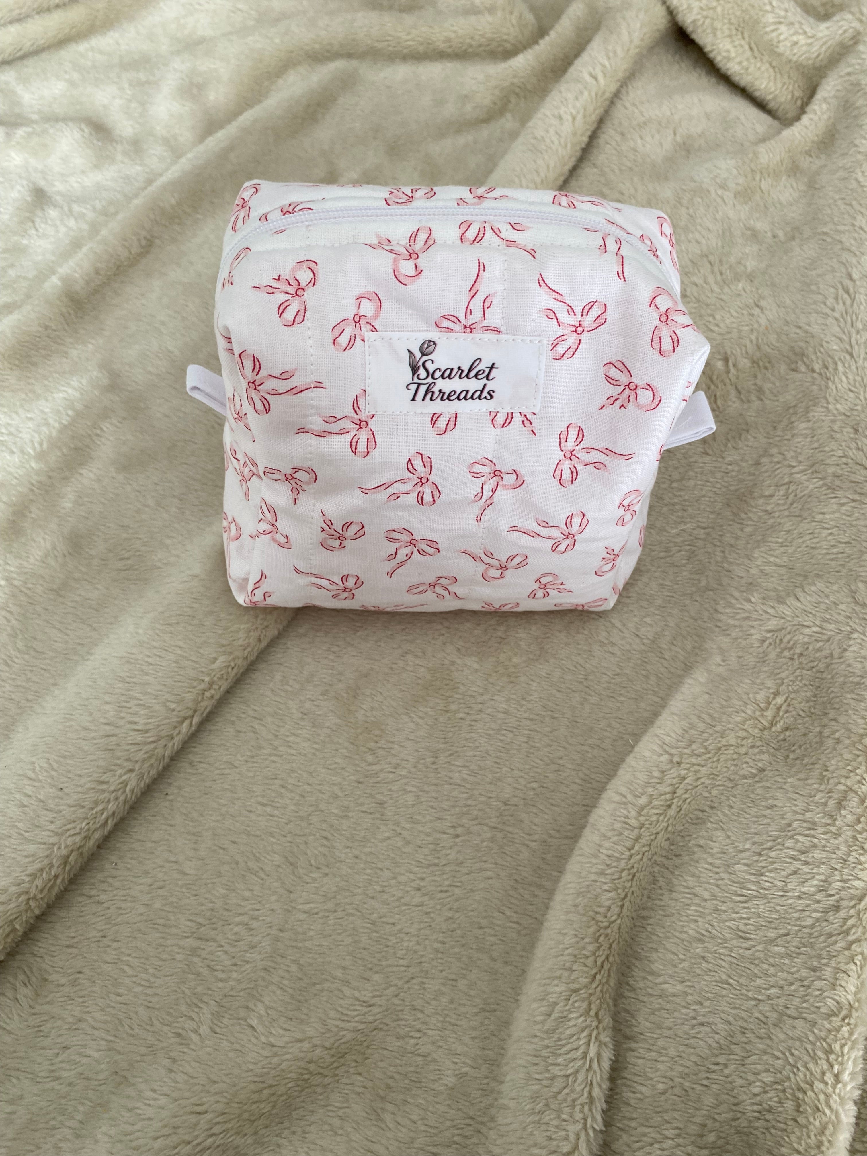 Mini Makeup Bag - Ballerina Bows