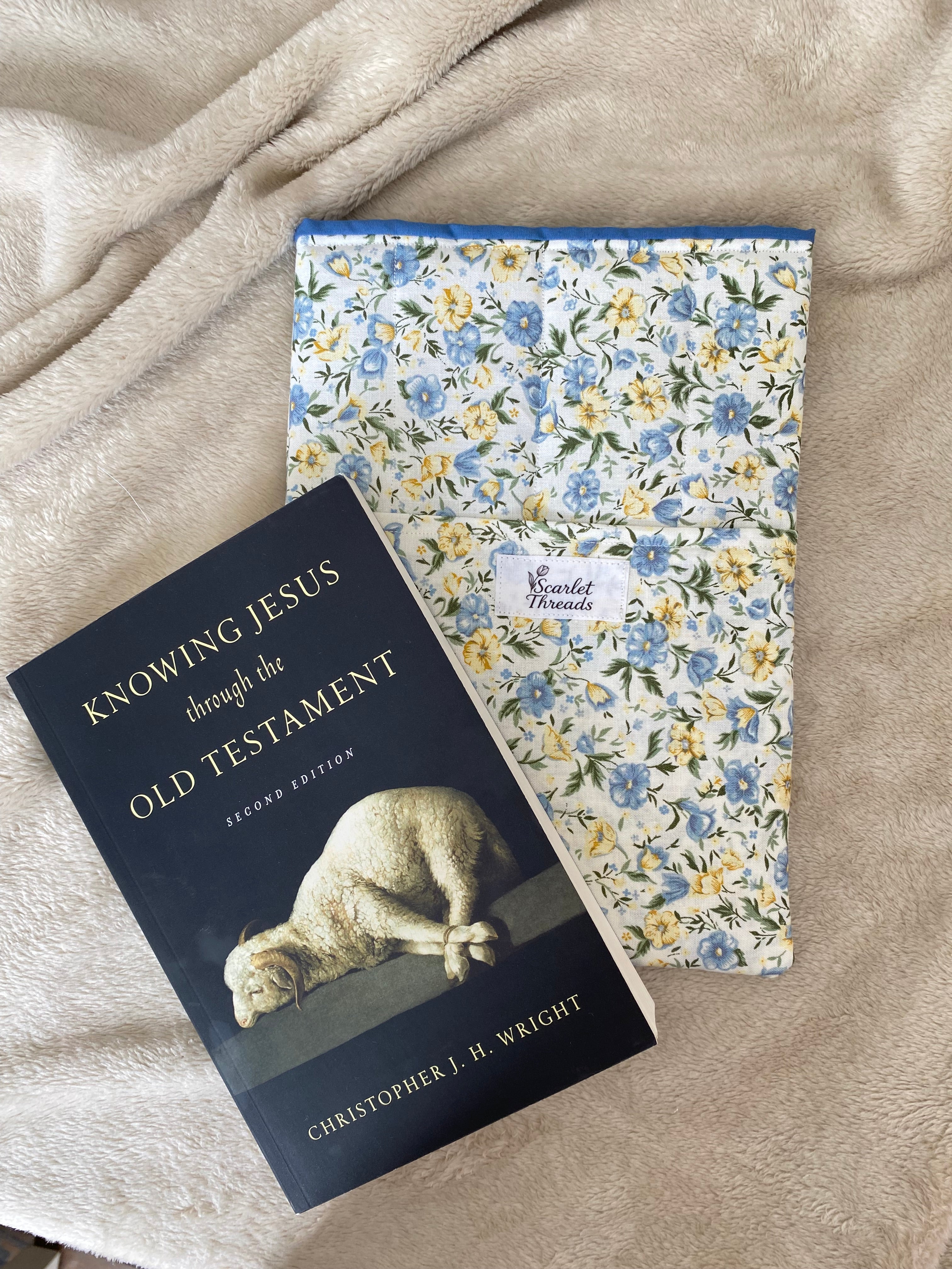 Book/E-reader Sleeve - Bluebell Fields