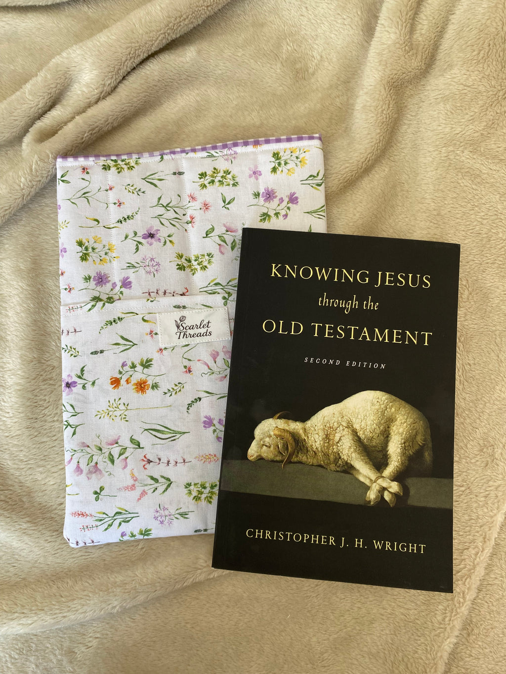 Book/E-reader Sleeve - Whimsical Wildflowers