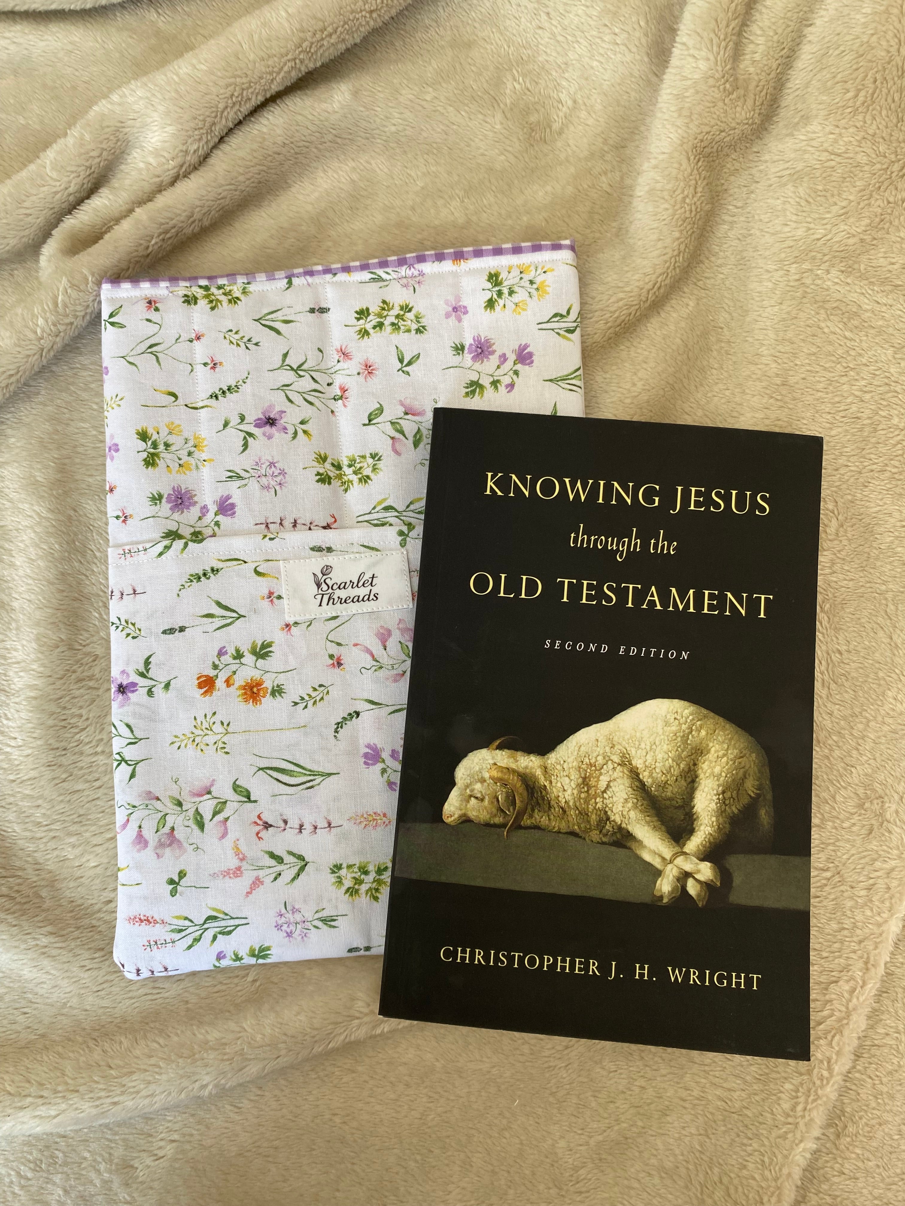 Book/E-reader Sleeve - Whimsical Wildflowers