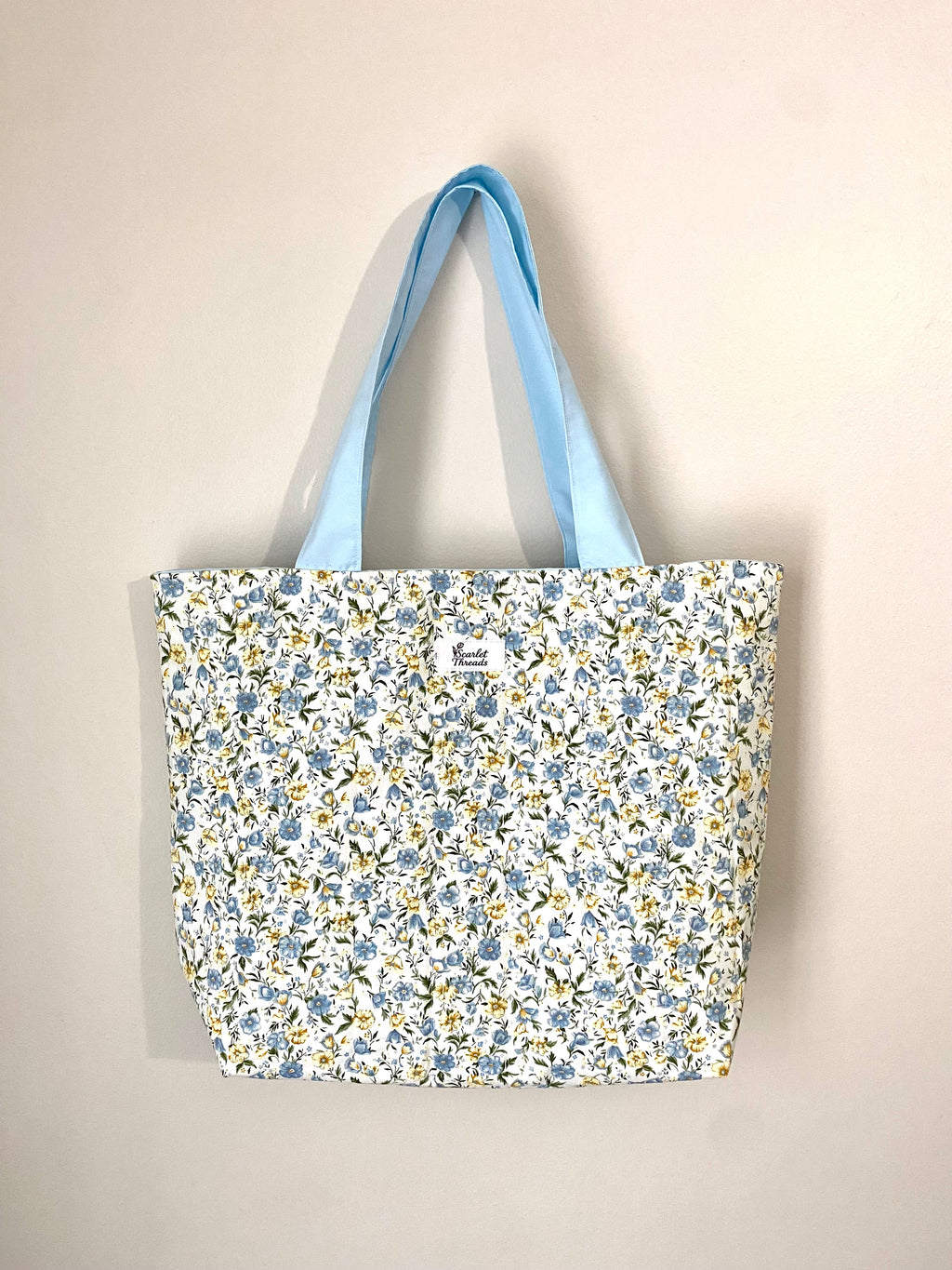 Medium Tote - Bluebell Fields