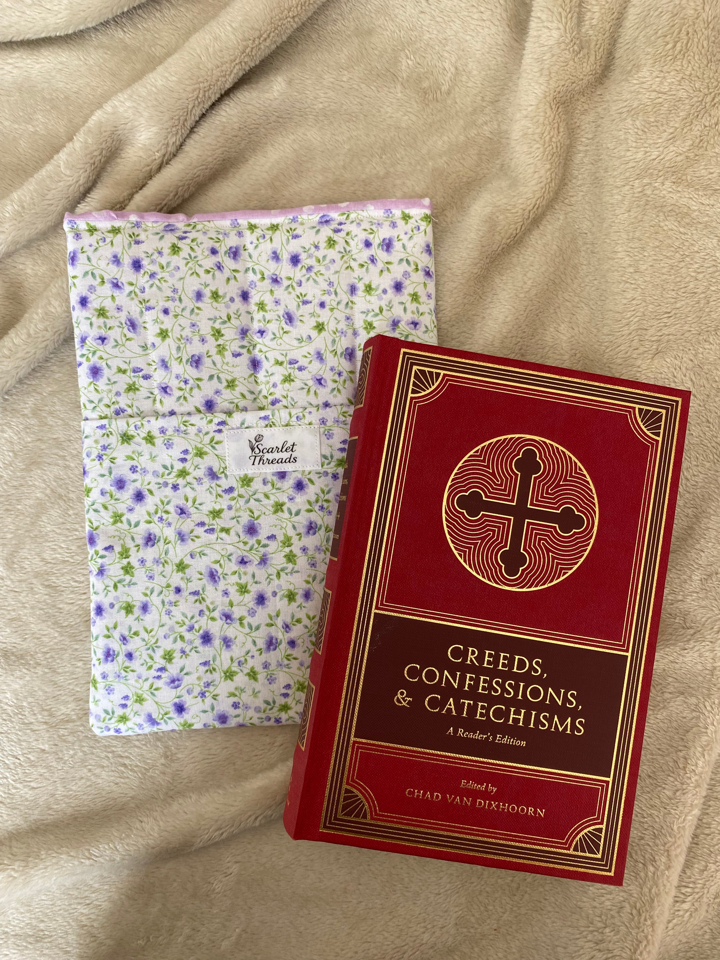 Book/E-reader Sleeve - Lavender Vine