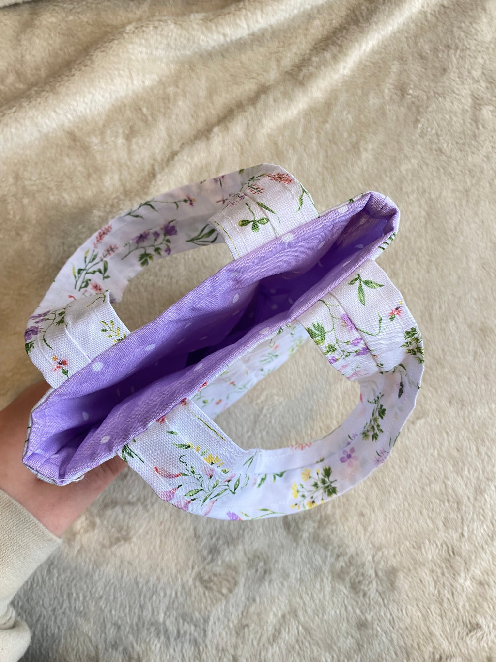 Mini tote bag - Whimsical Wildflower