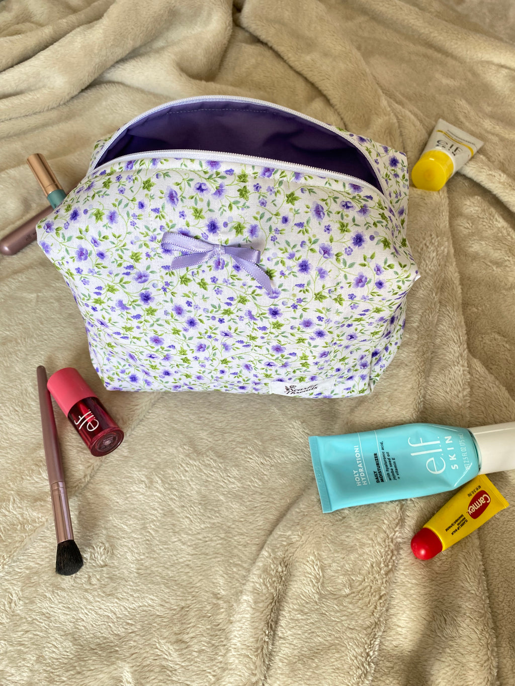 Makeup Bag - Lavender Vine